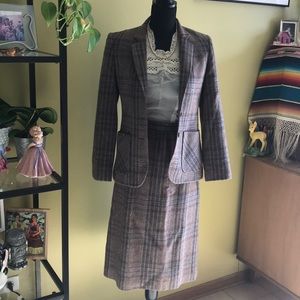 ✏️vintage wool 2pc skirt set✏️